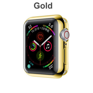 Fashion 360 Degree Slim Watch Cover for Apple Watch 3/2 42MM 38MM Case Soft Clear TPU Screen Protector for iWatch 4 44MM 40MM