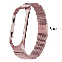 Rovtop Strap For Xiaomi Mi Band 3 Strap For Xiaomi Miband 3 Bracelet For Xiaomi Mi Band 3 Magnet Metal Stainless Steel