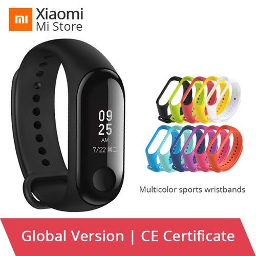 In Stocks Global Version Xiaomi Mi Band 3 Smart Wristband Fitness Bracelet MiBand Big Touch Screen OLED Message Heart Rate Time