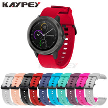 Soft Silicone Replacement Strap for Garmin Vivoactive3 3 Vivomove HR Smart wristband for Forerunner 645 Music Stripe Wrist Strap