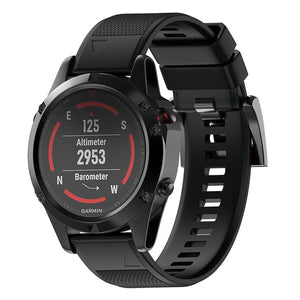 Fivstr NEW Silicone 26mm 22mm Quick Release Watchband Wriststrap for Garmin Fenix 5X 5 plus S60 Watch Easyfit Watch Wrist Band