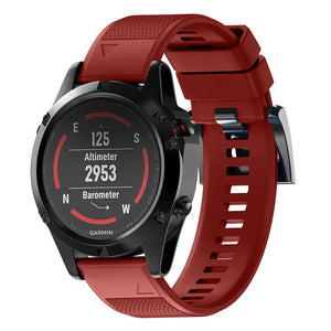 Fivstr NEW Silicone 26mm 22mm Quick Release Watchband Wriststrap for Garmin Fenix 5X 5 plus S60 Watch Easyfit Watch Wrist Band