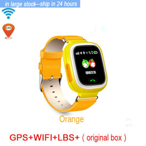 Q90 GPS Child Smart Watch Phone Position Children Watch 1.22 inch Color Touch Screen WIFI SOS Smart Baby Watch Q50 q80 q60 Watch