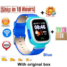 New Arrival Q90 GPS Phone Positioning Fashion Children Watch 1.22 Inch Color Touch Screen WIFI SOS Smart Watch PK Q80 Q50 Q60