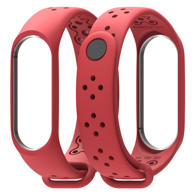 Mijobs Mi Band 3 Strap Wrist Strap for Xiaomi Mi Band 3 Sport Silicone Bracelet for Xiaomi Mi Band 3 Band3 Smart Watch Bracelet