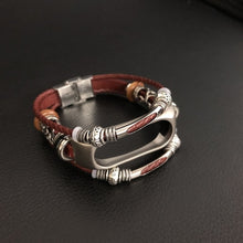 For Mi Band 2 Wrist Strap Retro Genuine Leather Watch Band for Xiaomi Mi Band 2 Bracelet Miband 2 Wristband Pulseira Accessory