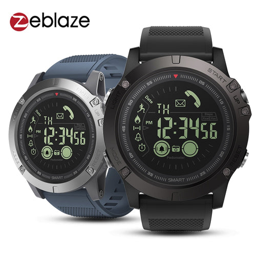New Zeblaze VIBE 3 Flagship Rugged Smartwatch 33-month Standby Time 24h All-Weather Monitoring Smart Watch For IOS Android Watch