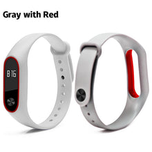 BOORUI Double color mi band 2 accessories pulseira miband 2 strap replacement silicone wriststrap for xiaomi mi2 smart bracelet