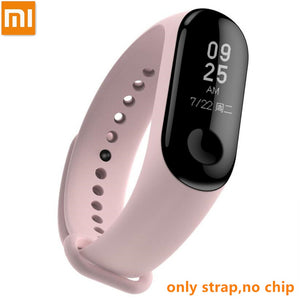 New Arrival 100% Original Xiaomi Colorful Silicone Wrist Strap Bracelet Replacement for Miband 3 Xiaomi Mi band 3 Wristbands 3