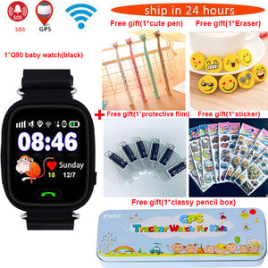 Q90 Kids GPS Watch Smart Baby Watch for Children Watch Wmart Child Clock with WIFI Location SOS Call Tracker Device PK Q528 Q100