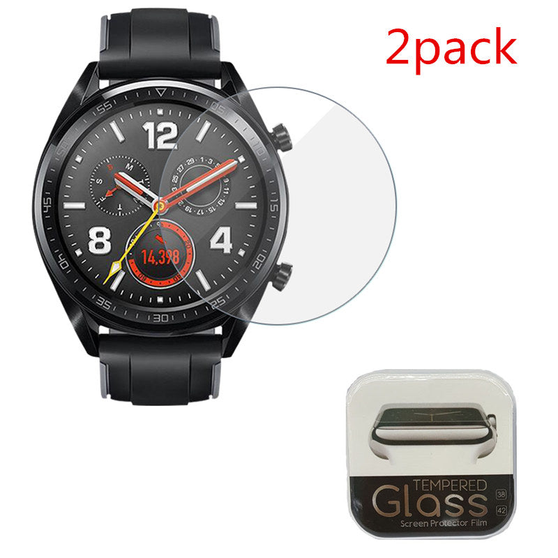 2pcs For Huawei Watch GT Tempered Glass Screen Protector Protective Film Guard Anti Explosion Anti-shatter