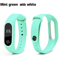 BOORUI Double color mi band 2 accessories pulseira miband 2 strap replacement silicone wriststrap for xiaomi mi2 smart bracelet