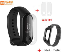 Original Xiaomi Mi Band 3 Smart Bracelet 5ATM Waterproof Fitness Tracker Wristband Heart Rate miband 3 with Steel metal strap
