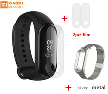 Original Xiaomi Mi Band 3 Smart Bracelet 5ATM Waterproof Fitness Tracker Wristband Heart Rate miband 3 with Steel metal strap