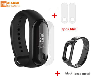 Original Xiaomi Mi Band 3 Smart Bracelet 5ATM Waterproof Fitness Tracker Wristband Heart Rate miband 3 with Steel metal strap
