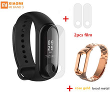 Original Xiaomi Mi Band 3 Smart Bracelet 5ATM Waterproof Fitness Tracker Wristband Heart Rate miband 3 with Steel metal strap