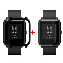 Screen Protector Slim Colorful Frame PC Case Cover Protect Shell For Huami Amazfit Bip Younth Watch with Screen Protector  L0321