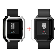 Screen Protector Slim Colorful Frame PC Case Cover Protect Shell For Huami Amazfit Bip Younth Watch with Screen Protector  L0321