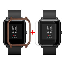 Screen Protector Slim Colorful Frame PC Case Cover Protect Shell For Huami Amazfit Bip Younth Watch with Screen Protector  L0321