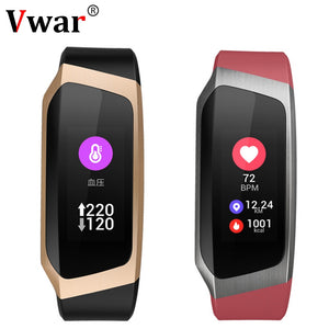 Vwar Smart Band 2018 ip67 Waterproof Blood Pressure Smart Bracelet Heart Rate Monitor Sport Fitness Bracelet Tracker Mi 2 3 Band