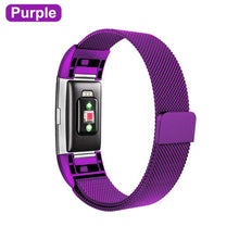 XShum Metal Stainless Strap For Fitbit Charge 2 Band Milanese Loop Magnetic Fitbit charge 3 Strap Smart bracelet For Women Men