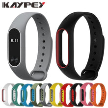 Colorful MiBand 2 Silicone Wrist Strap Bracelet Double Color Replacement watchband for Original Xiaomi Mi band 2 Wristbands belt