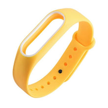 Colorful MiBand 2 Silicone Wrist Strap Bracelet Double Color Replacement watchband for Original Xiaomi Mi band 2 Wristbands belt