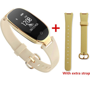 Bluetooth Waterproof S3 Smart Watch Fashion Women Ladies Heart Rate Monitor Fitness Tracker Smartwatch 2018 For Android IOS