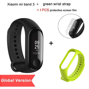 2018 Global Version New Original Xiaomi Mi Band 3 Smart Bracelet Black 0.78 inch OLED  Instant Message Call Weather Forecate