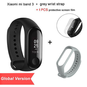 2018 Global Version New Original Xiaomi Mi Band 3 Smart Bracelet Black 0.78 inch OLED  Instant Message Call Weather Forecate