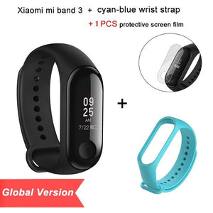 2018 Global Version New Original Xiaomi Mi Band 3 Smart Bracelet Black 0.78 inch OLED  Instant Message Call Weather Forecate