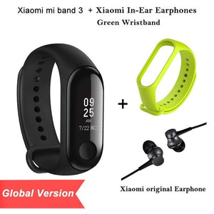 2018 Global Version New Original Xiaomi Mi Band 3 Smart Bracelet Black 0.78 inch OLED  Instant Message Call Weather Forecate