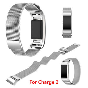 Milanese Magnet Strap For Fitbit Charge 3 For Charge 2 Fitness Band Stainless Steel Sport Watch Band Replacement Metal Bracelet