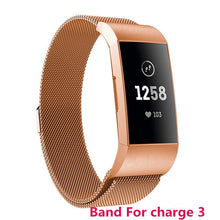 Milanese Magnet Strap For Fitbit Charge 3 For Charge 2 Fitness Band Stainless Steel Sport Watch Band Replacement Metal Bracelet
