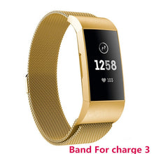 Milanese Magnet Strap For Fitbit Charge 3 For Charge 2 Fitness Band Stainless Steel Sport Watch Band Replacement Metal Bracelet