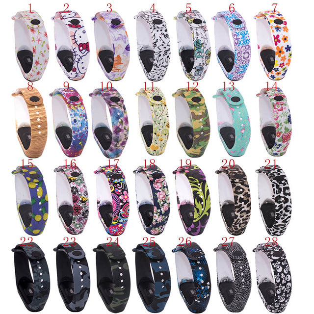 LEMFO Silicone Strap For Xiaomi Mi Band 3 Colorful Straps For Xiaomi Miband 3 Smart Bracelet Replacement Strap For Mi Band 3