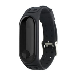 Torntisc Silicone Double Color Double-breasted Sports wrist Strap for Xiaomi Mi Band 3 Anti-lost Replacement Strap for Mi band 3