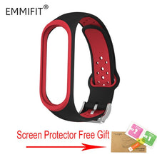 For Xiaomi Mi Band 3 Strap Smart Accessories Replacement Waterproof Double Color Silicone Bracelet For Mi Band3 wrist strap