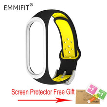 For Xiaomi Mi Band 3 Strap Smart Accessories Replacement Waterproof Double Color Silicone Bracelet For Mi Band3 wrist strap