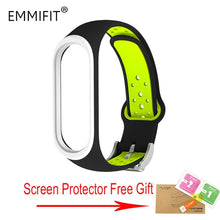 For Xiaomi Mi Band 3 Strap Smart Accessories Replacement Waterproof Double Color Silicone Bracelet For Mi Band3 wrist strap