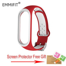 For Xiaomi Mi Band 3 Strap Smart Accessories Replacement Waterproof Double Color Silicone Bracelet For Mi Band3 wrist strap