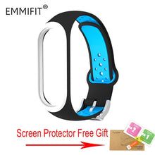 For Xiaomi Mi Band 3 Strap Smart Accessories Replacement Waterproof Double Color Silicone Bracelet For Mi Band3 wrist strap