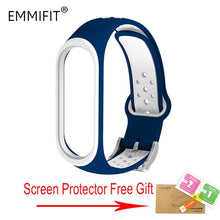 For Xiaomi Mi Band 3 Strap Smart Accessories Replacement Waterproof Double Color Silicone Bracelet For Mi Band3 wrist strap