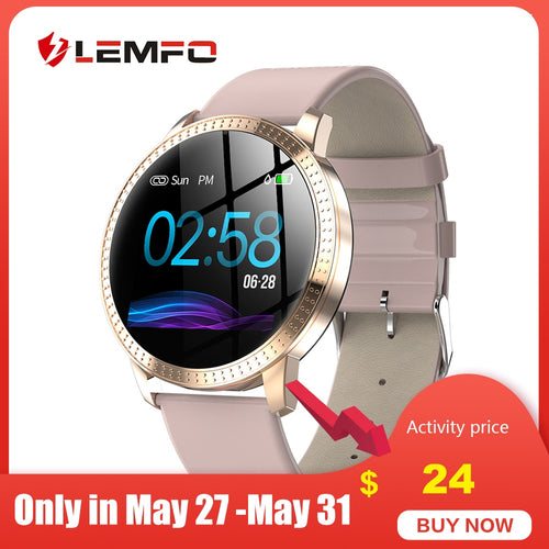 LEMFO Original Women Smart Watch Heart Rate Blood Pressure Monitor Message Call Reminder Pedometer Calorie Smartwatch Men