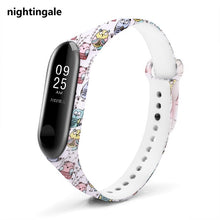 BOORUI mi band 3 strap Comfortable Colorful mi band strap with varied flowers printing for xiaomi miband 3 smart bracelets