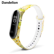 BOORUI mi band 3 strap Comfortable Colorful mi band strap with varied flowers printing for xiaomi miband 3 smart bracelets