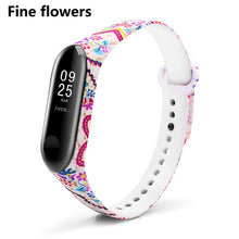 BOORUI mi band 3 strap Comfortable Colorful mi band strap with varied flowers printing for xiaomi miband 3 smart bracelets