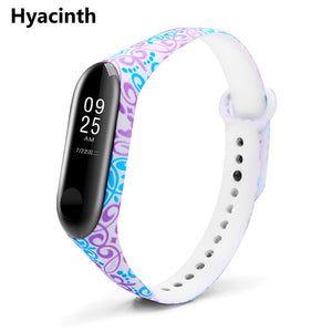 BOORUI mi band 3 strap Comfortable Colorful mi band strap with varied flowers printing for xiaomi miband 3 smart bracelets