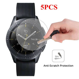5PCS Tempered Glass for Samsung Galaxy Watch 46mm 42mm Screen Protector for Samsung Galaxy Watch 9H Anti-scratch Protective Film